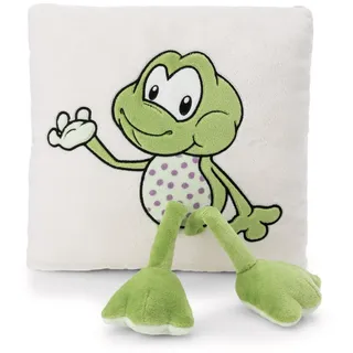 NICI Frosch Fridolin Kissen 30 x 30 cm Weiß