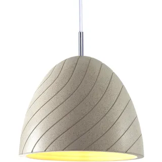 Paco Home Pendelleuchte »GRIP«, 1 flammig, Leuchtmittel E27   ohne Leuchtmittel, LED, E27, Lampe Für Wohnzimmer Esszimmer Küche, Höhenverstellbar, beige