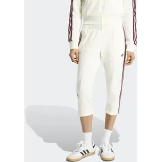 Sporthose ADIDAS ORIGINALS "3/4 SST TP", Damen, Gr. L, N-Gr, sanftes weiß, normal, gr., Obermaterial: 50% Baumwolle, 43% Polyester, 7% Elasthan, Hosen Sporthose