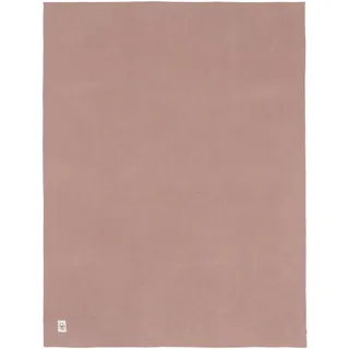 LÄSSIG Babystrickdecke Kuscheldecke Babydecke gestrickt 100% Bio Baumwolle GOTS/Knitted Blanket Frizzy rose