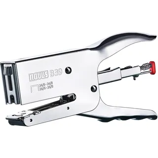 Novus Heftzange B 39 50 Blatt Heftleistung, Metall) silber/chrom