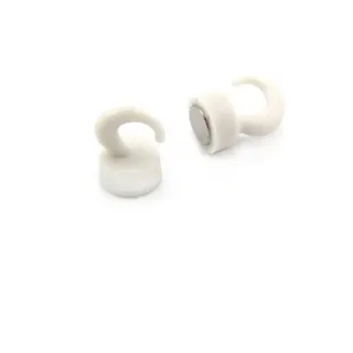 Weiße Plastik - Mini - Magnethaken Für Kühlschrank, Büro, Whiteboard, Mitteilungsboard 12mm x 20mm Hoch - 1kg Zug - Pack von 100