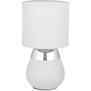 Relaxdays Tischlampe Grau