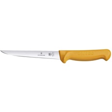Victorinox, coltello disossatore da cucina Swibo, lama normale da 14 cm, manico in nylon, nero
