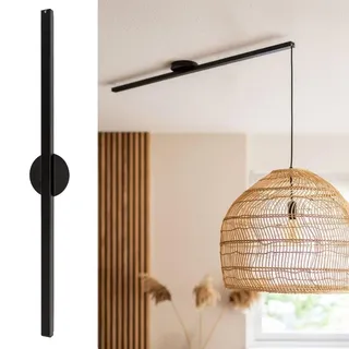 Lightswing® Single Aufhängesystem für eine Hängelampe - Matt Schwarz - 90 cm - Beweg deine Hängeleuchte Mühelos - Einfache Installation - Hängelampe Esstisch - Pendellampe Verstellbar - Hängeleuchte