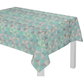 Tischdecke ADAM "Bio Bel" Gr. 1, blau (hellblau), B:130cm L:190cm, Bio-Baumwolle, Tischdecken, Tischdecke, aus 100% Bio-Baumwolle