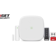 iGet, Einbruchschutz + Alarmanlage, M5-4G Lite security alarm system Wi-Fi White
