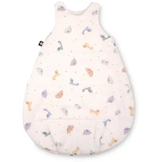 Julius Zöllner Babyschlafsack, Babyschlafsack Neo, warme Füllung 2,5 TOG, waschbar bei 60°C, Made in Germany, OEKO TEX Standard 100, Little Dinos, Gr. 62/68
