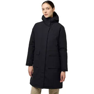 Jack Wolfskin Daunenmantel "WINTERTOR" mit hochschließendem Kragen, winddicht, schwarz