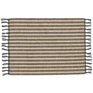 Tischset , Schwarz , Textil , Streifen , 33x45 cm , Oeko-Tex® Standard 100 , Heimtextilien, Wohntextilien, Tischwäsche, Tischsets