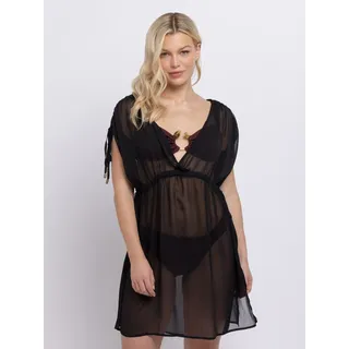 Dorina Kaftan "Sabrina" tiefer V-Ausschnitt, schwarz