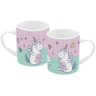 Gedalabels Ausmaltasse Einhorn 0,25 l Weiß