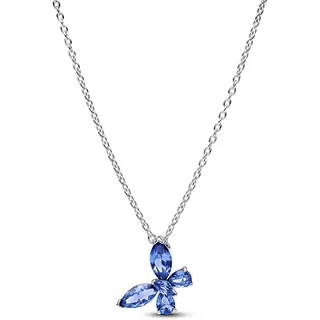 Pandora Kette Timeless 394232C01-45 Damen-Halskette Silber Schmetterling Blau