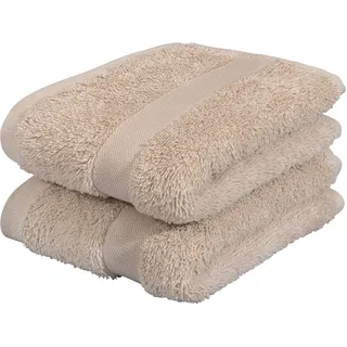 OTTO home Vanessa Handtuchset 30 x 50 cm creme 8-tlg.