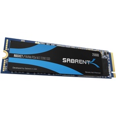 Sabrent M.2 NVMe SSD 256GB Internes Solid State 3100 MB/s Lesen, PCIe 3.0 X4 2280, intern Festplatte High Performance kompatibel mit PCs, NUCs Laptops und desktops (SB-ROCKET-256)