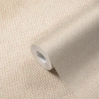 A.S. Création Tapete Sterne Hygge Tapete Rosa Weiß Skandinavische Vliestapete Gewebe 386301 10,05x0,53m Made in Germany