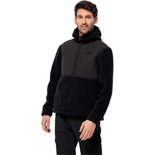 Jack Wolfskin Herren FELSLICHT Hooded JKT M Fleece-Jacke, Black, M