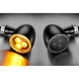 KELLERMANN Bullet 1000 Dark Blinker Für Motorräder - Black / Black - One Size