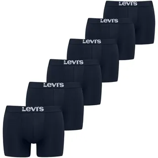 Levi's Boxershort SOLID BASIC BOXER BRIEF ORG CO blau S 6er Pack