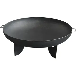Feuerschale mit Griff Stahl Lagerfeuer Grill Feuerstelle Holzfeuerschale Ø 100cm