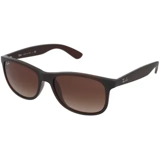 Ray-Ban Andy, Erwachsener, Uni, Quadratisch, Quadratisch, Vollrand, Braun - Schwarz