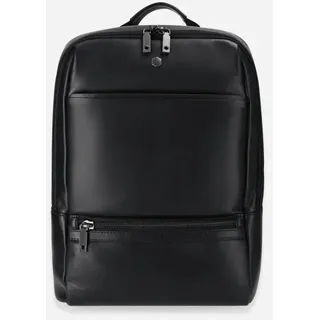 Jekyll & Hide 17" Laptop Rucksack aus Leder Black