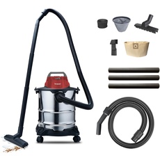 BEPER, Stahl P202ASP300 Nass Trocken Sauger 1000 W, Blasfunktion, 20-Liter-Staubsauger, 4 Räder, 5-Meter-Kabel, 20 liters