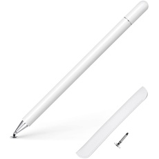 Tablet Stift für Alle Tablets, Touchscreen Stylus Pen Eingabestifte Kompatibel mit Tablets, Handy, iPhone, iPad, Samsung Galaxy, Surface, Lenovo, Xiaomi, Chromebook, Android iOS usw, Weiß