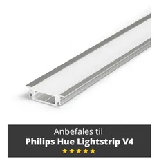 Light Solutions Aluminum Profile - Model G for Philips Hue and LIFX - ALU