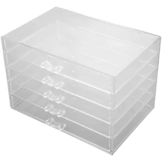 Acryl-Schmuck-Box 5 Schubladen,Acryl-Schmuck-Box,Acryl-Schmuck-Organisator,Ohrring Storage Box Organizer,Acryl Lagerung Schubladen,Ohrring Veranstalter Box