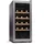 Weinkühlschrank 1 Zone Getränkekühlschrank Leiser Indoor/Outdoor Kühlschrank 50 Liter Flaschenkühlschrank Klein Weinschrank für Getränke Weinkühler für 18 Flaschen 5-18 C Silber