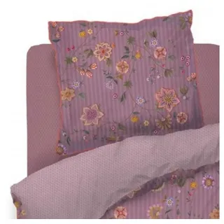 Pip Studio Bettwäsche Flores Bailando Lila Perkal Blüten Zweige Blumen Blätter Knospen Früchte, Größe:155 cm x 220 cm