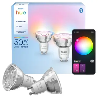 Philips LED-Spot 2 ECOPAACT 4,7 W GU10 6500 K 2 St.