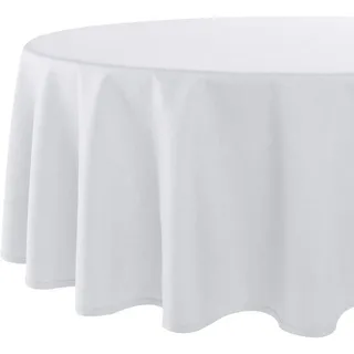 Delindo Lifestyle Tischdecke Wien Home 160 x 220 cm Oval Weiß