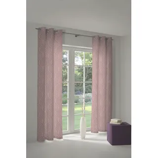 Vorhang ADAM "Easy Diamond" Gr. 2, lila (aubergine), B:145cm H:175cm, Jacquard, Baumwolle (Bio-Baumwolle), Gardinen, Vorhang, aus 100% Bio-Baumwolle