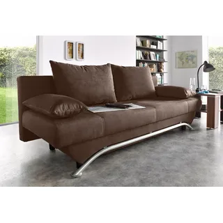 Jockenhöfer Schlafcouch Kunstleder 2-Sitzer Braun