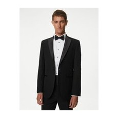 Mens M&S Collection Slim Fit Tuxedo Jacket - Black, Black - 44-REG
