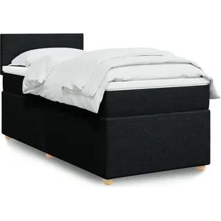 Design New Boxspringbett mit Matratze Schwarz 80x200 cm Stoff Klassische Betten CC33430412 - Schwarz