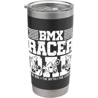 BMX Racer Dad The Idol The Myth The Bike Fahrrad BMX Racer Doppelwandiger Edelstahl-Thermobecher