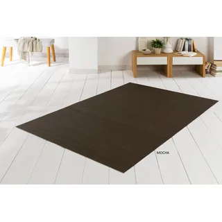 Bambusteppich Bambus teppich SOLID, in 9 Farben & 15 Größen, Wohnzimmerteppich