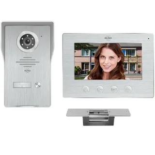 ELRO Video Türsprechanlage mit Kamera Türöffner, Klingelanlage Einfamilienhaus