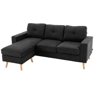 Homcom Ecksofa Leinen, Gummiholz