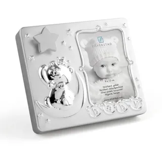 Zilverstad Fotorahmen Baby Metall silberfarben 5,6x18,39x16 cm 2er Set