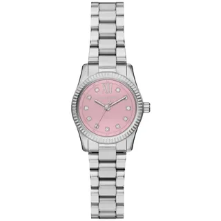 Michael Kors Lexington Watch für Damen, 26mm Quarz-Dreizeigerwerk mit Edelstahlarmband