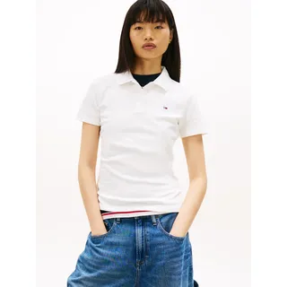 Tommy Hilfiger Tommy Jeans Poloshirt "TJW Slim Essential Kurzarm-poloshirt - Ecru S