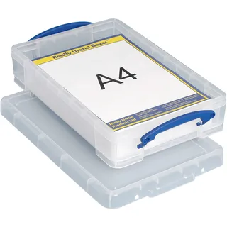 Really Useful Box Aufbewahrungsbox 39,5 x 25,5 x 8,5 cm 26-tlg. transparent