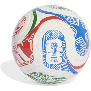 adidas World Cup 2026 Club Trionda Fußball - White / Vivid Red / Glory Blue / Green - 4