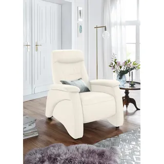 exxpo - sofa fashion Relaxsessel Ascoli Kunstleder 88 x 106 x 99 cm Weiß mit Relaxfunktion