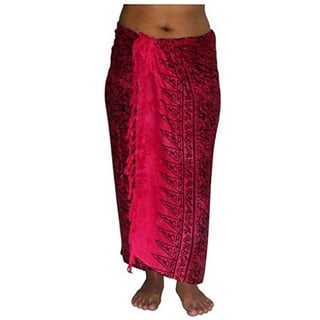 ca.100 Modelle im Shop Sarong Strandtuch Pareo Wickelrock Loop Stola rot Sar53