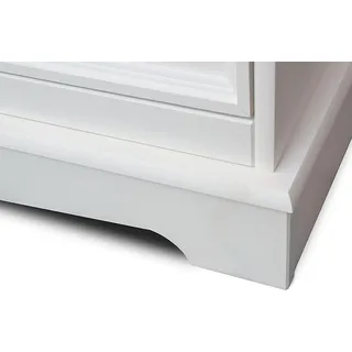 klassische Kommode Landhaus Sideboard Weiß Buffet Schrank Wohnzimmer Kommoden - Weiß